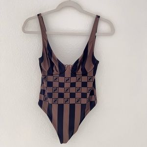 Fendi / Size 40 / Striped Swimsuit